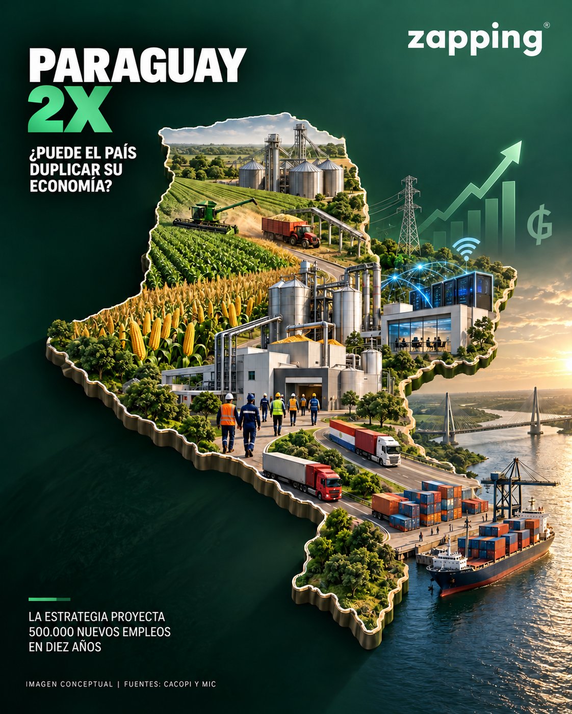 PARAGUAY 2X: EL PLAN QUE BUSCA DUPLICAR LA ECONOMÍA EN DIEZ AÑOS