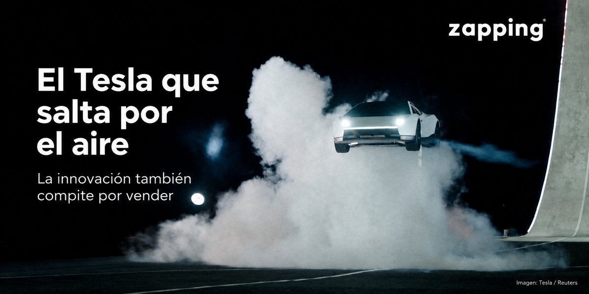 El Tesla que salta por el aire